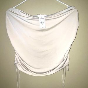NWT EXPRESS side tie tube top with attachable straps
